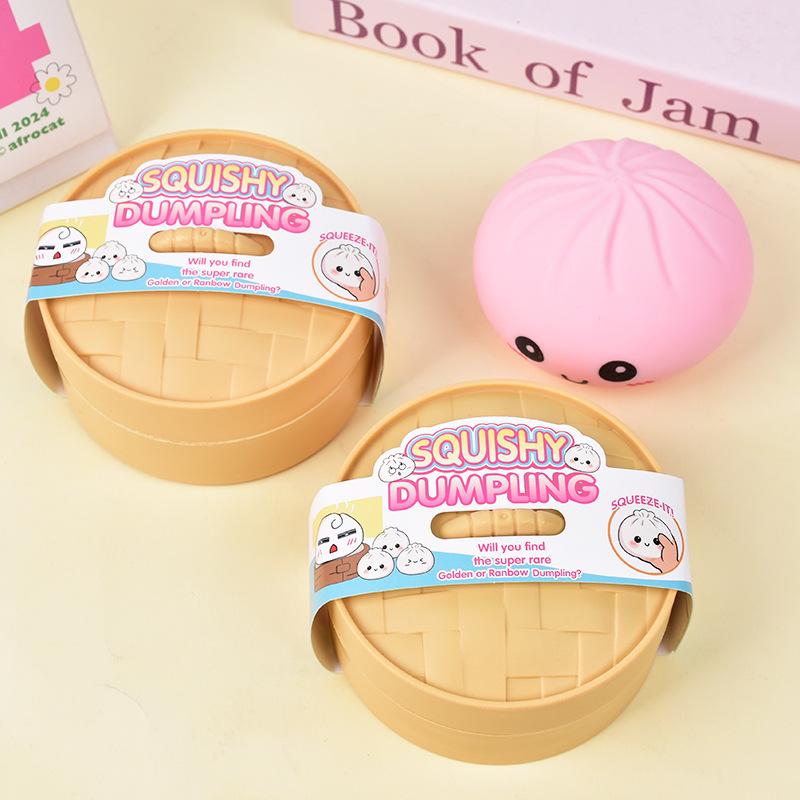 Big Dumpling Mystery Bun Fidget Toy Soft TPR Material Stress Relief Gift for Children Perfect for Valentine's Day & Easter