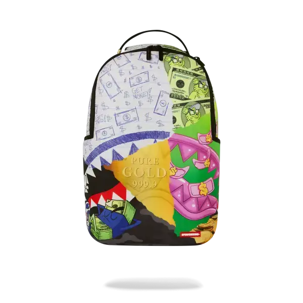 Sprayground Mean Money Collage DLXR Backpack