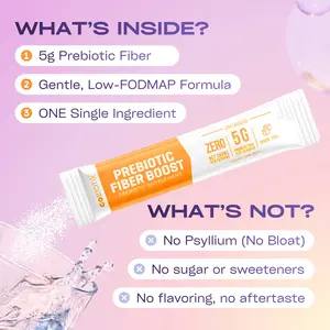 GoBiotix Prebiotic Fiber Boost Travel Pack – 20 Servings of Soluble NutraFlora Fiber – Gut Health & Digestive Support – Tasteless, Vegan, Non-GMO, Easy to Mix