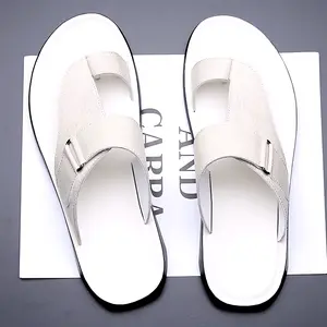 Men's Lightweight Slip-On Sandals - Anti-Slip PU Sole & Upper, Breathable Street Style Casual Summer Shoes for Outdoor Vacation & Daily Wear Footwear Boy