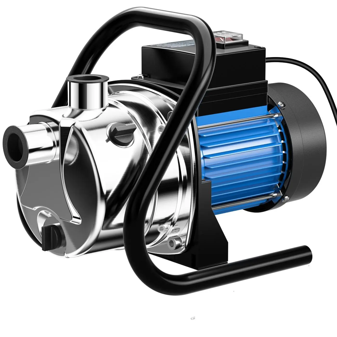 Shallow Well Pump 1 HP 1500 GPH, Portable Electric Booster Pump for Water Transfer, with Reliable Booster Function for Daily Water Transfer, for Shallow Wells Gardens Farms Water Tanks and Daily Water Transfer