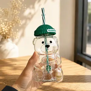 The Perfect Gift Starbucks 2026 Limited Edition Barista Bear Glass Tumbler 590ml