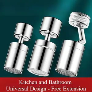 720° Rotating Universal Splash-proof Faucet Extension for Bathtub, Shower, and Kitchen - The Ultimate Splash-proof Water Device for the Kitchen