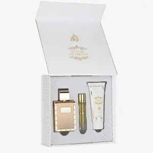 Lattafa The Kingdom Gift Set - Eau De Parfum 100ml, Eau De Parfum Travel Spray 12ml, Shower Gel 100ml