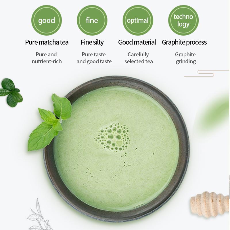 Chuanglu Matcha-2-100g Pure Matcha Powder from China No Sugar Instant Drinks Cooking Exclusive Tea Rich Taste Pure 100% Matcha No Addition Instant Drinks No Sugar - Flavor