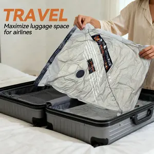 PE Multi-Purpose Resealing Vacuum Storage Bags, Thickened Reusable Compression Bags for Quilts, Clothes, Bedding, Home Organization & Travel Packing, Multi-Purpose Storage Bags