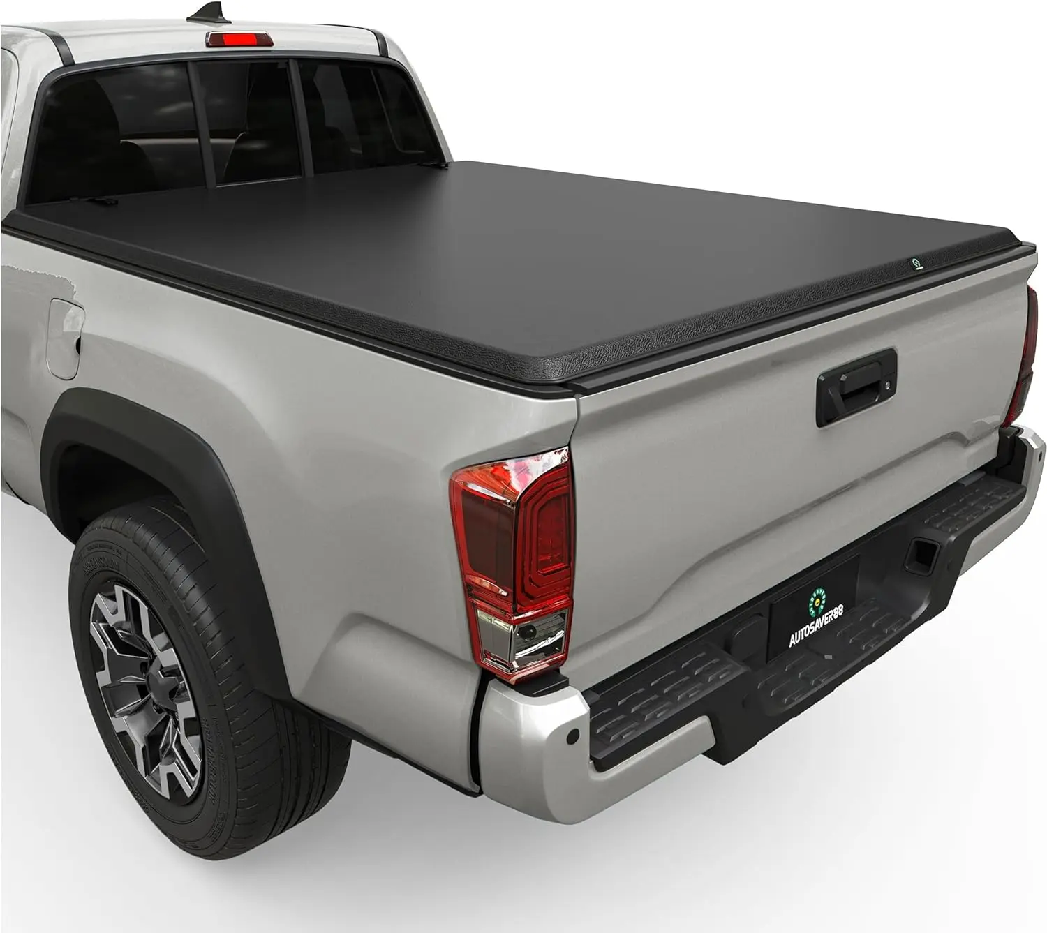 5ft Bed Soft Roll-Up Tonneau Cover Fits for Toyota Tacoma 2016-2023 with Deck Rail System (Excl. Trail Edition) 5ft Bed