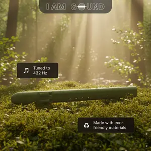 IAMSOUND D5 Drone Flute 432 Hz - Pocket 2.0 Portable Wooden Multifunction Eco-Friendly PLA with 2.0 Airway System for Enhanced Tone