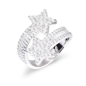 【#RS9250075】S925 Sterling Silver Ring for Women Men Hip Hop Jewelry Gift