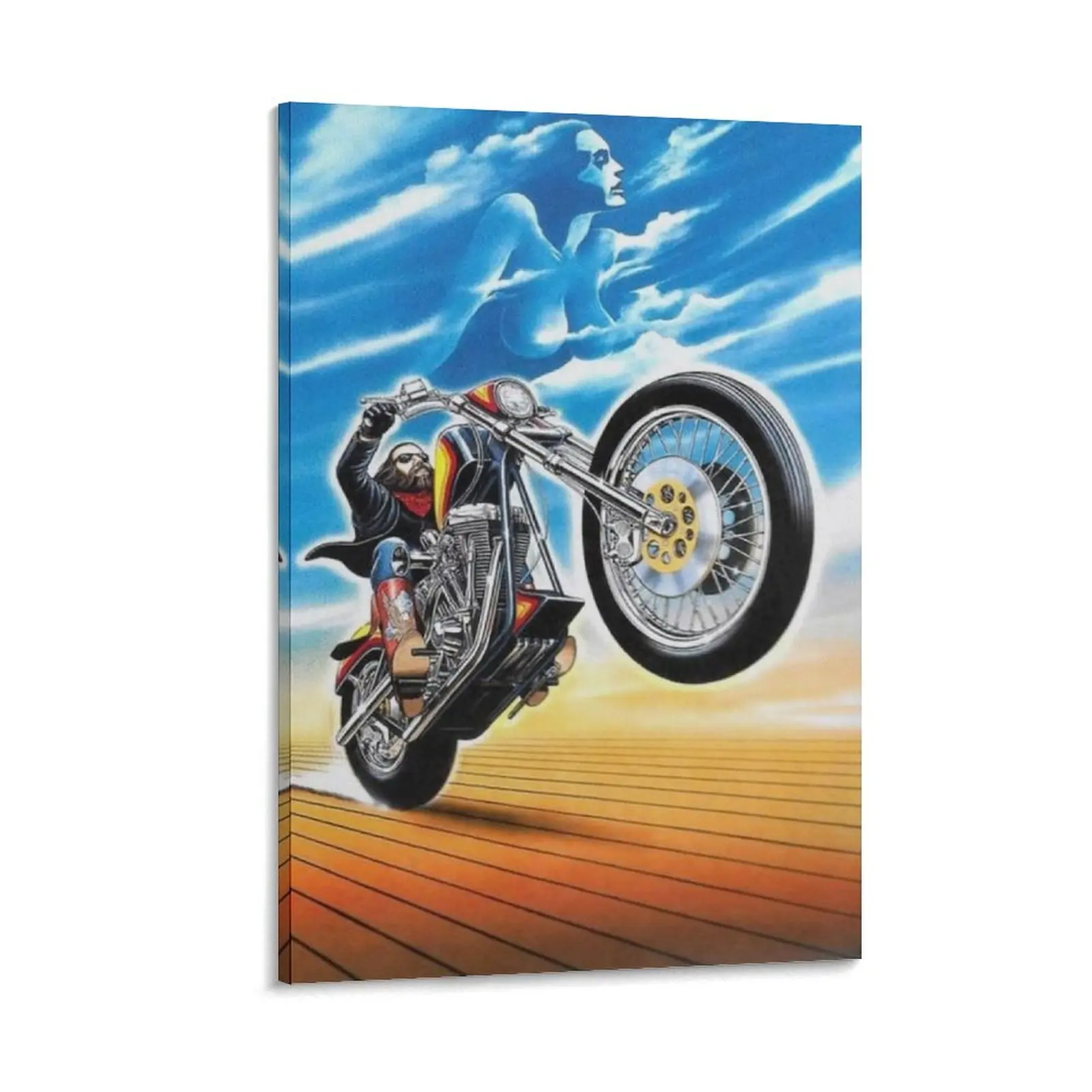 Motorcycle Rider Poster David Mann Picture Print 18 Canvas Poster Bedroom Decor Sports Landscape Office Room Decor Gift