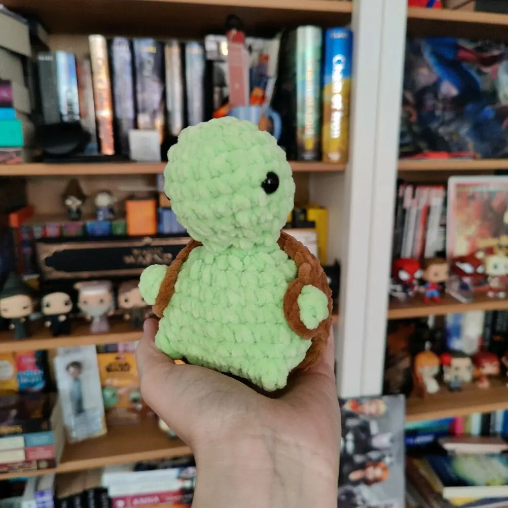 Handmade Cheeky Turtle Crochet Plushie