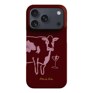 FRAGOLA Vintage Mootini Berry iPhone Case – Cute MagSafe Protective Cover for iPhone 11 12 13 14 15 16 17 Pro Max, Trendy Minimalist Aesthetic Phone Case for Girls