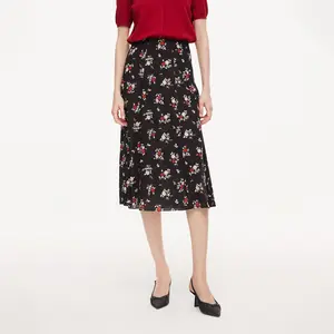 16MM Mulberry Silk Floral Print Women Skirt