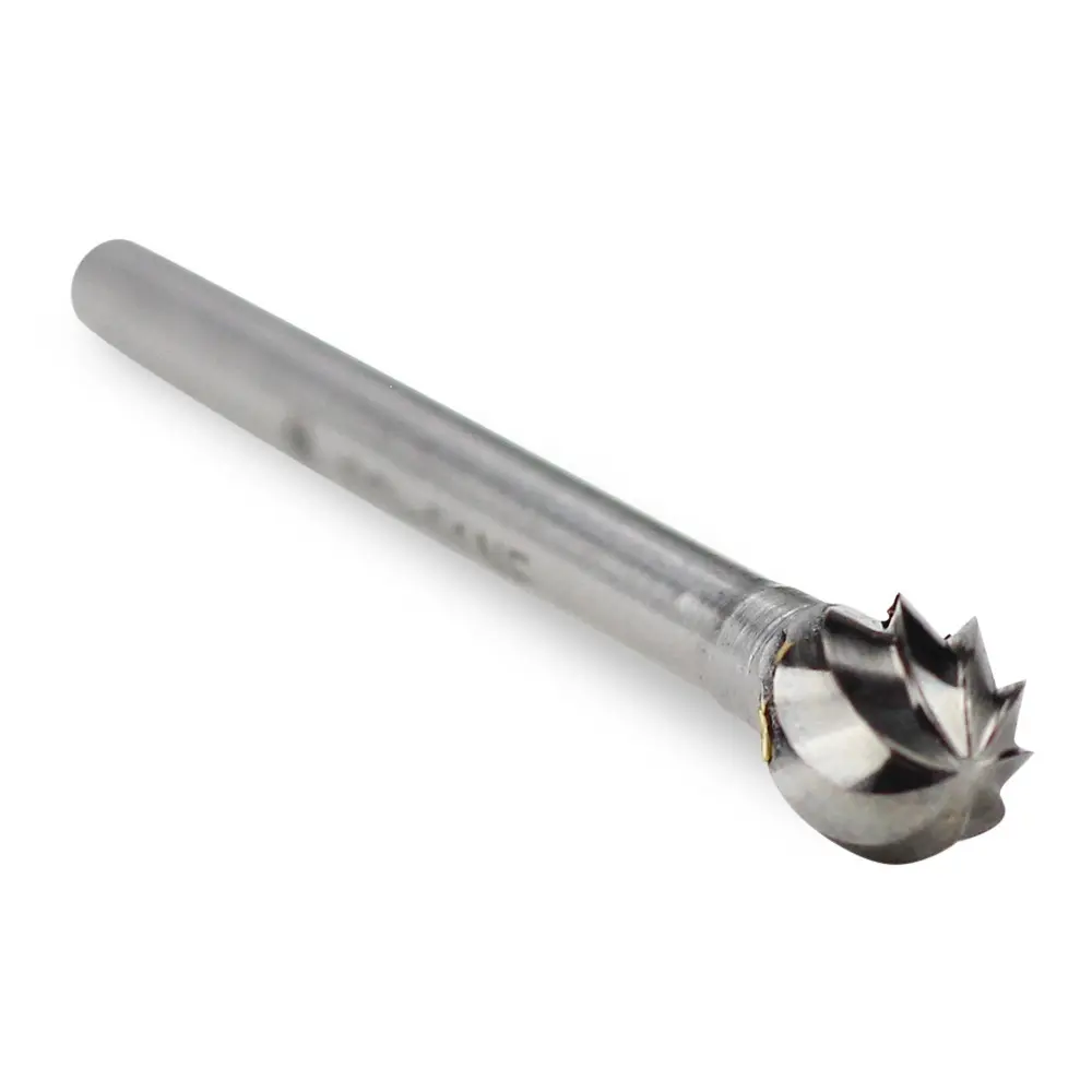 Ball Shape Carbide Burr, Aluma Cut - 1/8" Shank