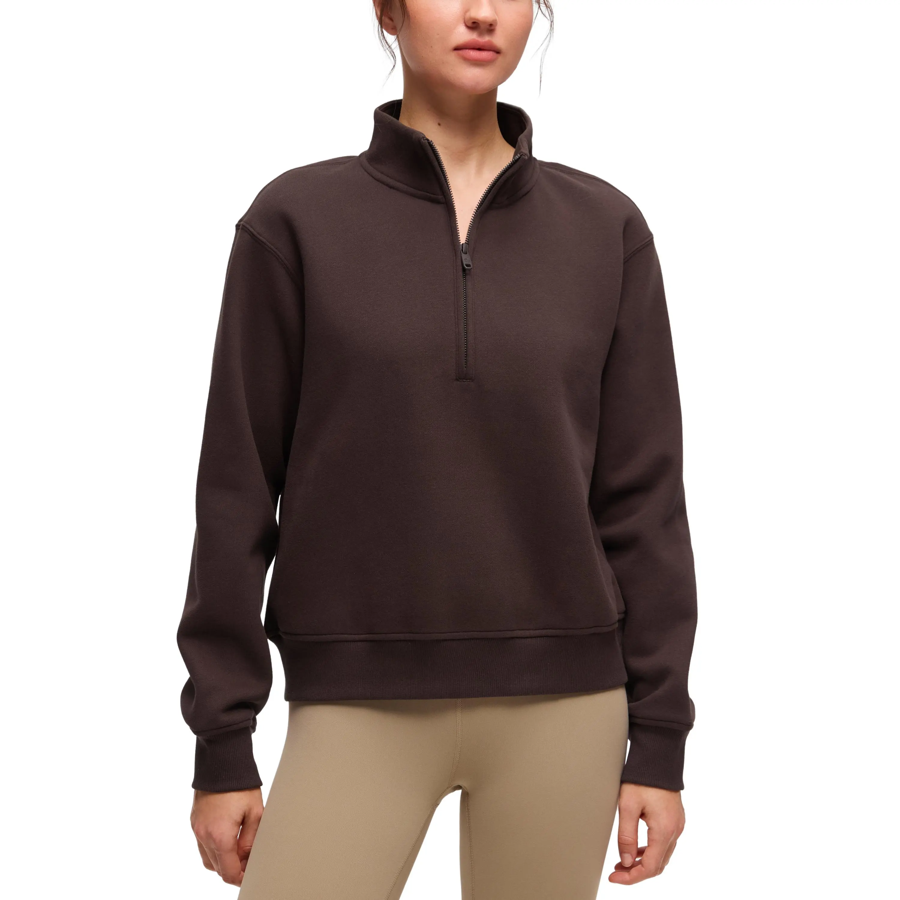 CRZ YOGA Fleece Lined Half Zip Sweatshirt CRZ YOGA Fleece Lined Half Zip Sweatshirt