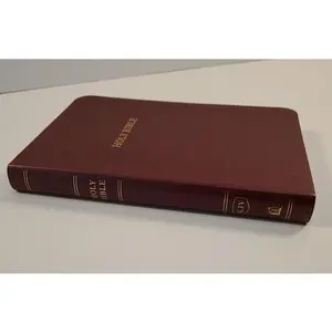 USED-KJV, Beautiful Thomas Nelson, Comfort print, Thinline Bible, Burgundy Leathersoft, Words of Christ in Red Letter, Holy Bible, King James Version, Ribbon marker, New easy to read type by Thomas Nelson (Unknown)