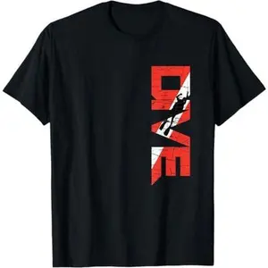 Vintage Distressed Scuba Diving T-Shirt-DIVE T-Shirt
