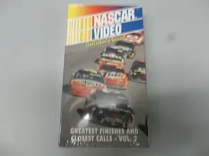 nascar video collector's series vhs Tape greatest finishes and closest calls- vo