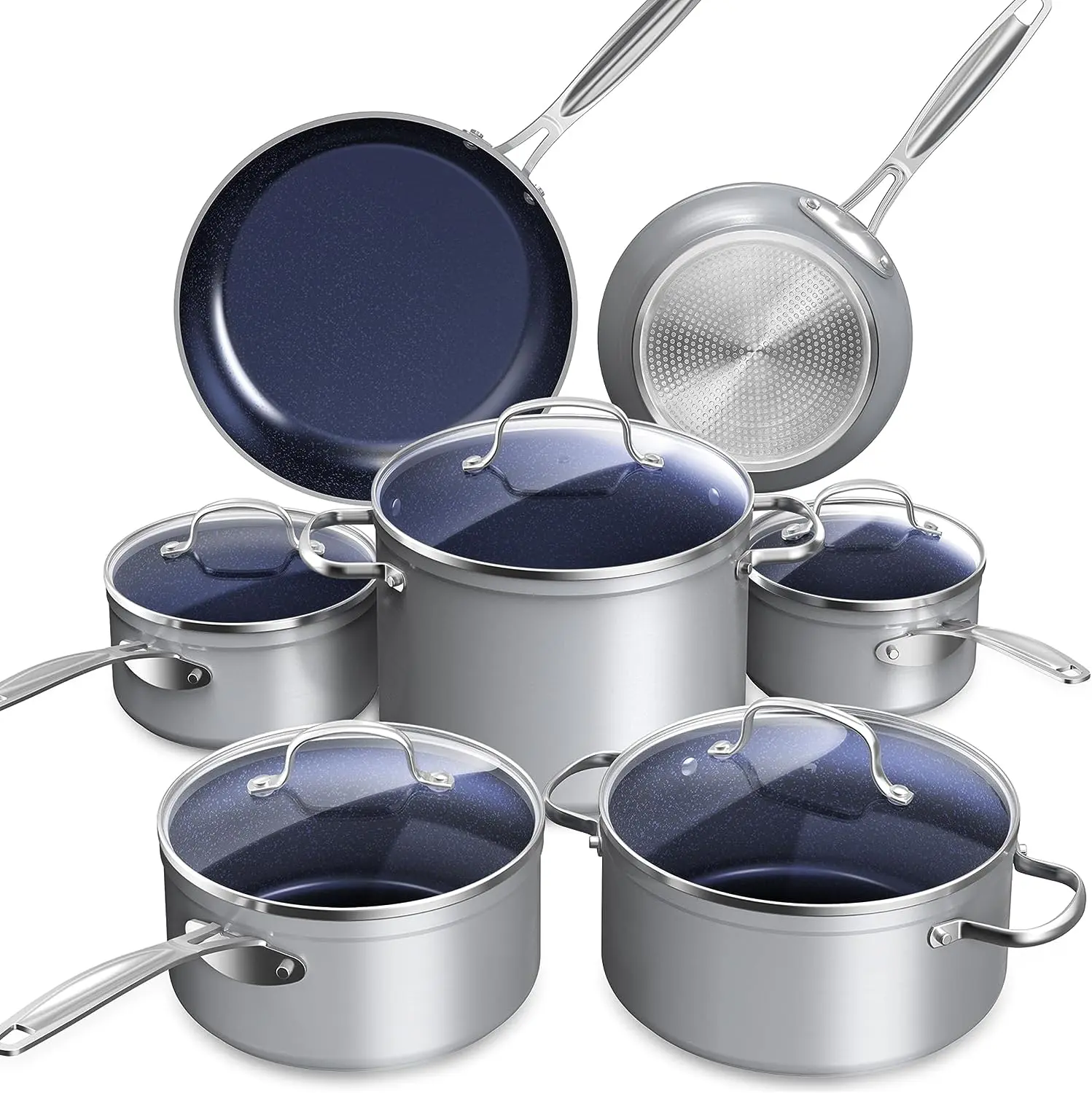 PFAS-Free Ceramic Non-Stick Cookware That Cooks Evenly and Cleans Easily (12-Piece Set) PFAS-Free Ceramic Non-Stick Cookware That Cooks Evenly and Cleans Easily (12-Piece Set)