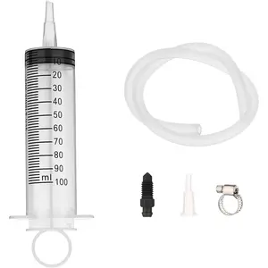 Bleed Kit Fluid Bleeder   Hydraulic Disc Clutches Oil Bleeding Extractor Reverse Bleeder Tool 100ml  50cm/19.69Inch Hose Universal Motorbike Scooter Maintenance