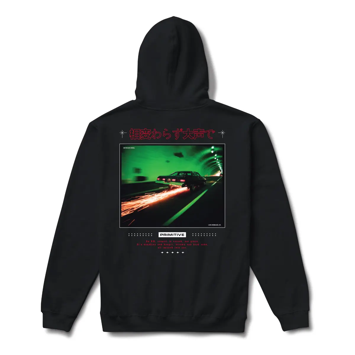 Primitive Skateboarding Men's Regular Fit Hoodie Tops - Scrape Design, Comfortable Fabric