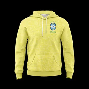 Sudadera Seleccion Brasil Local 24 Football Hoodie, Soccer Apparel, Sport Jersey, Gifts for Fan, Soccer Lover Shirt
