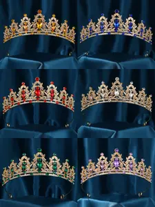 Crystal Bride Crown, Graduation Dance Queen Crown, Rhinestone Crown, Beauty Pageant Crown, Princess Crown for Women and Girls