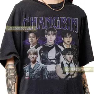 Limited Changbin Vintage Shirt, Retro Changbin Kpop Music Gifts for Woman and Man, Retro Changbin Kpop Fan Gifts, Changbin 90s Bootleg Shirt