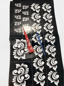 Surprise Henna designs stencils Complete Set ,Palm ,Feet ,Fingers + cone. Design for Temporary Henna Tattoos Unique Patterns Suitable for Various Occasions, Eid design and Events.