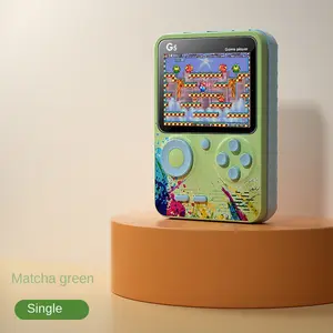 Pocket Portable Retro Game Console,Game Console, Rechargeable Game Console Green（Single Player）