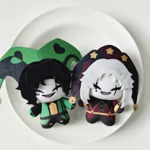 The Freak Circus Pendant Plush Doll Toy 10CM Cartoon Cute Soft Pierrot Dolls Plush Toy Game Periphery For Kid Halloween Gift