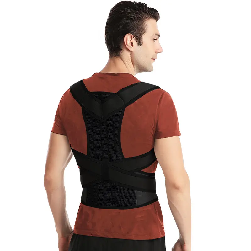 Back correction artifact Male and female posture prevention of scoliosis Open shoulder Open back Adult posture with hunchback straight back. Brace Back correction artifact Male and female posture prevention of scoliosis Open shoulder Open back Adult posture with hunchback straight back. Brace