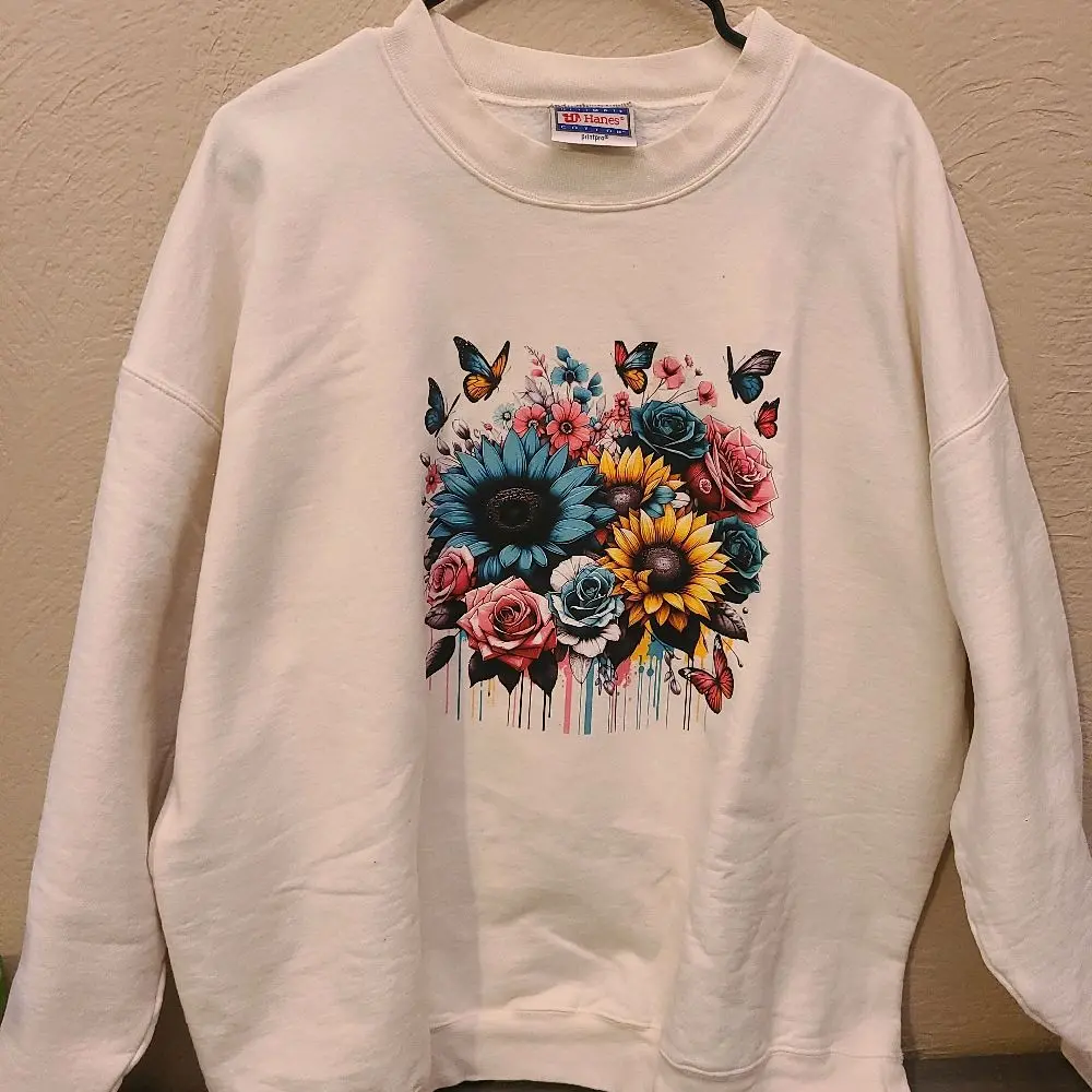 Hanes Ultimate Cotton PrintPro Crewneck Sweatshirt  X-Large