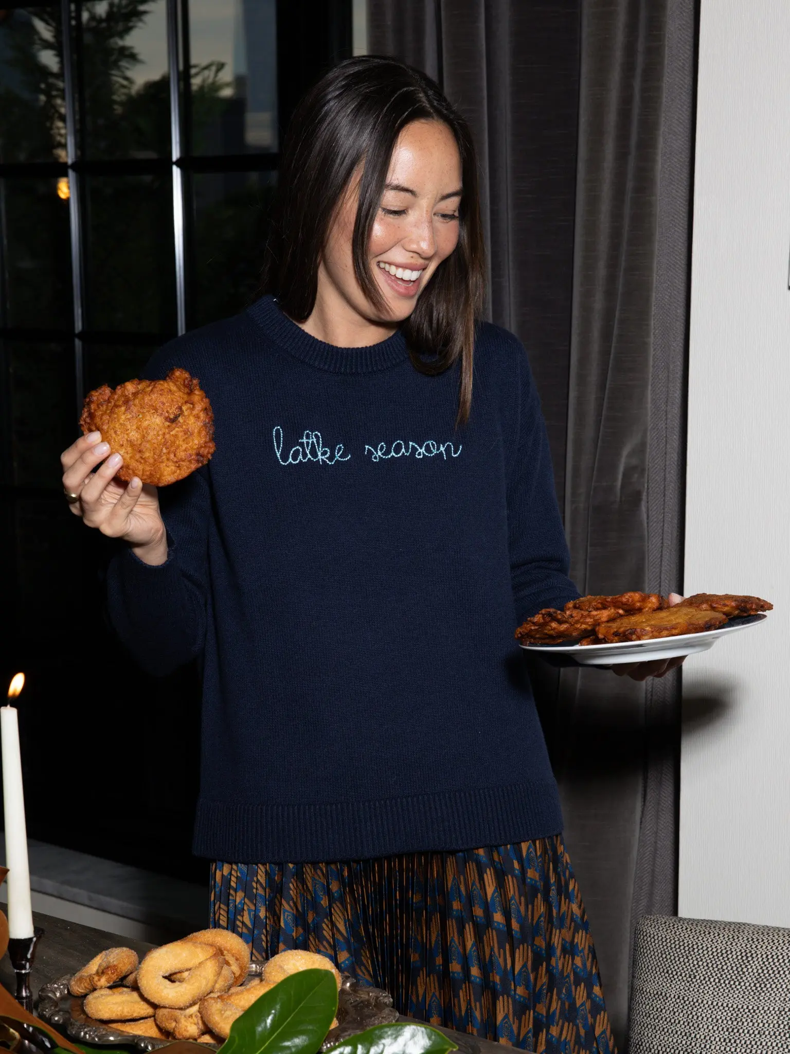 "latke season"  Maxine Sweater