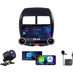 10.1''Android 13 Car Stereo for Mitsubishi ASX Outlander Sport 2007-2017 with Wireless Carplay, Touch Screen Radio with Mirror Link GPS WiFi Bluetooth FM/RDS