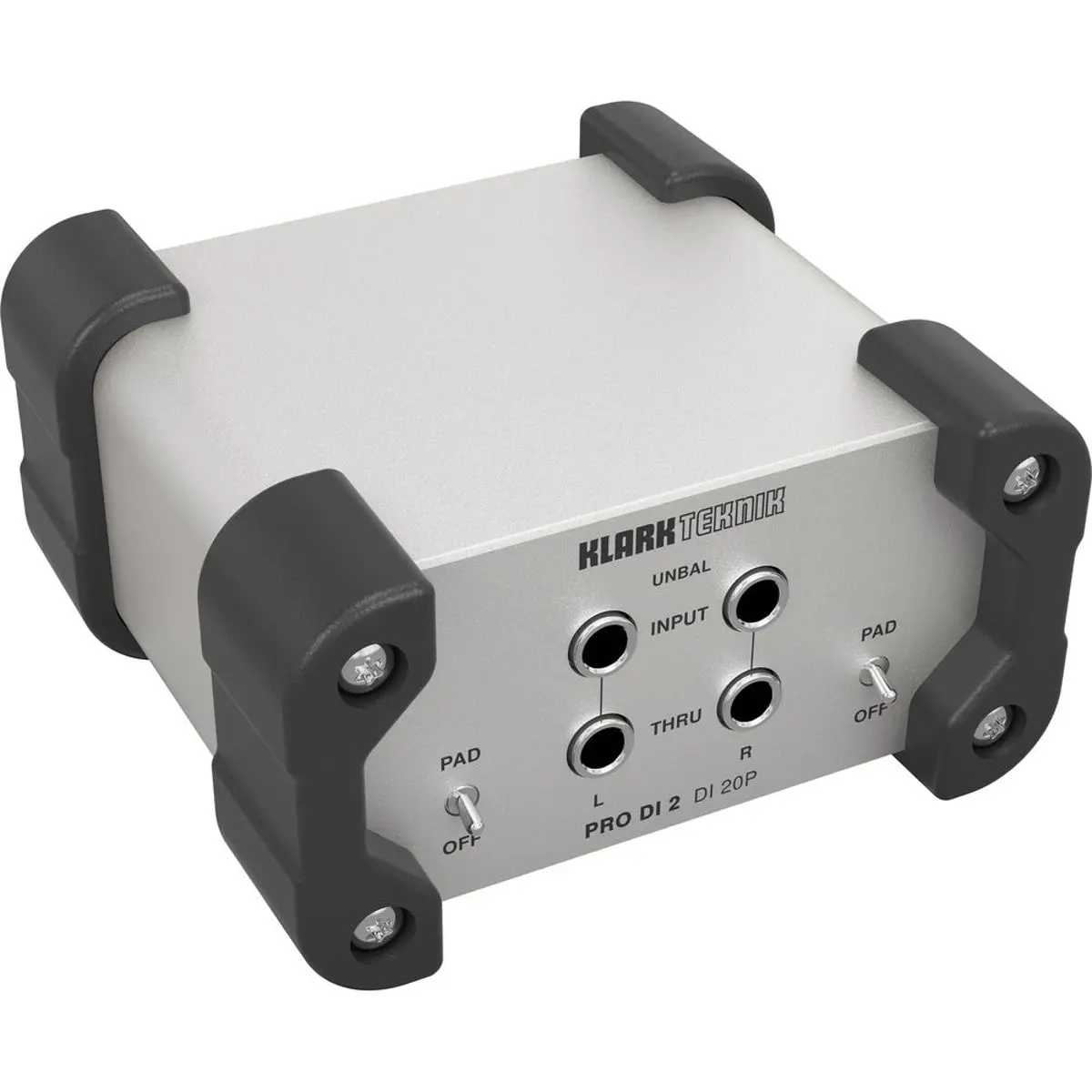Klark Teknik DI 20P PRO DI 2 Passive Stereo DI Box with Midas Transformer and Extended Dynamic Range