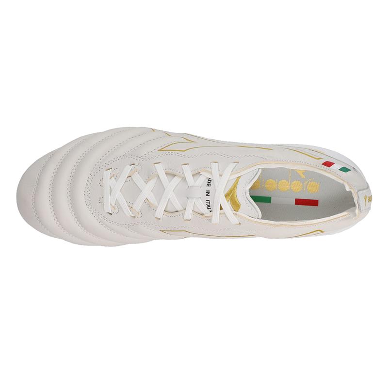 diadora Mens Brasil Elite Tech Italy Lpx Firm Ground Soccer Cleats Firm Ground - White