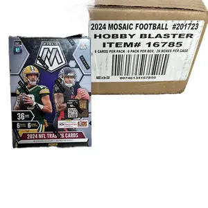 (1X Single Pack) (6 Cards) 2024 NFL Hobby Mosaic Blaster