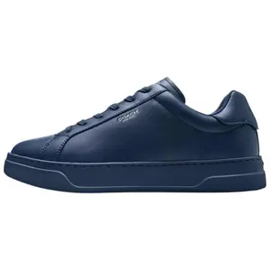 COACH Highline Leather Round-Toe Lace-Up Low-Top Sneakers for Men in Blue Trending Shoes, House White Official Shoes to Get / Maison Mihara