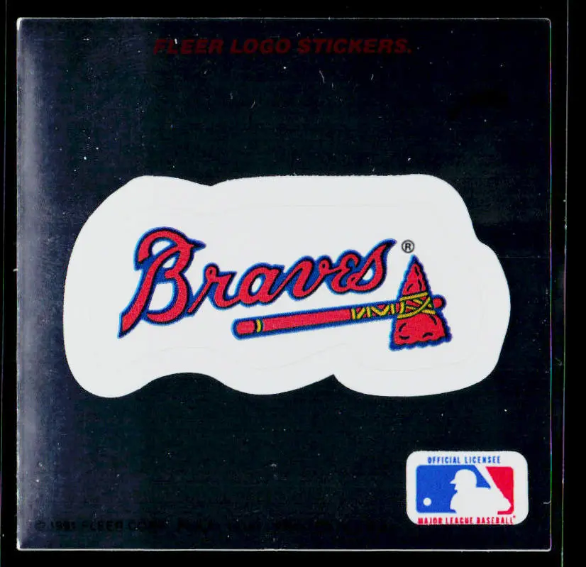 Atlanta Braves 1991 Ultra Team Logo Stickers #NNO Atlanta Braves
