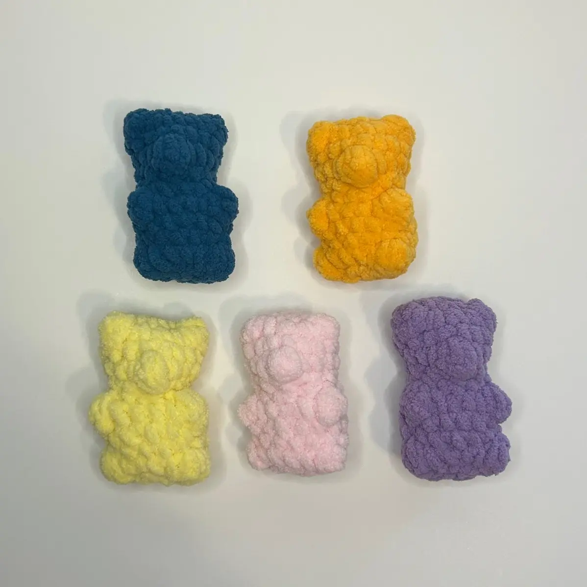 crochet gummy bear plush