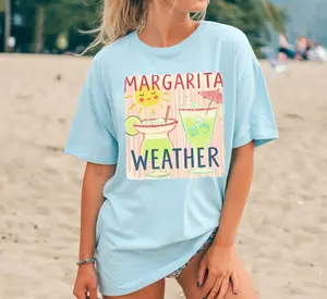 Margarita Weather Shirt Comfort Colors, Trendy Graphic Women's Tee, Gift for Her