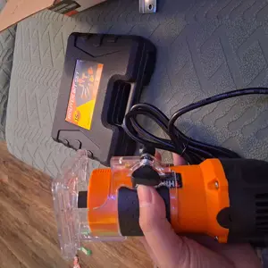 THINKWORK Compact Router 6.5-Amp 1.25 HP with 15 Router Bits Set for Woodworking, Heavy Duty Portable Tool for DIY & Home Projects