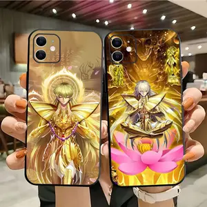 1pc Saint Seiya K-Knights Of The Zodiac Phone Case Silicone Soft For IPhone 16 15 14 13 12 11 Plus Pro Max Plus
