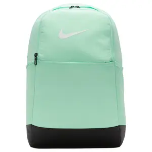 Nike Brasilia 9.5 22L Outdoor Training Fabric Backpack for Men and Women in Foam Mint Green, Black, and White
