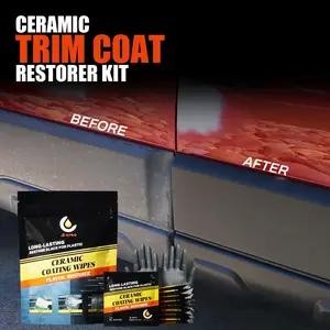 Car Plastic Renovation Care Cleaning Wet Wipes, Leather Seat Maintenance Oil, Plastic Stain Removal, Polishing Coating, Restorer Kit