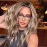 AISOM Mila Hazelnut Mix Blonde Water Wave 13x4 Free Part Synthetic Lace Wig with Scandinavian Hairline Glueless Low Density 120% 16 Inch