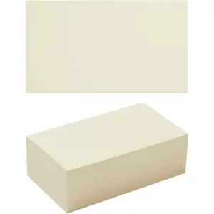 50 Sheets Blank Cardstock Paper 250 GSM Thick Heavy Cards Stock for DIY Art Projects, Card Making, Postcards, Greeting Cards, Birthday Party, Wedding Invitation (Cream, 3x5 inches)