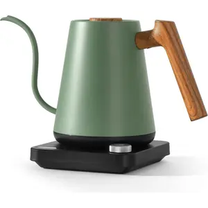 Electric Gooseneck Kettle, 1350W Electric  Kettle   Handle, 34oz Pour Over Electric Kettle for Coffee & , 18/8 Stainless Steel Inner, Temperature Control & Rapid Heating