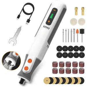 8V Cordless Rotary Tool Kit, 5 Variable Speed, 42 Accessories, 28000RPM, Power Tool for Sanding, Polishing, Engraving, Grinding, Drilling, DIY Crafts